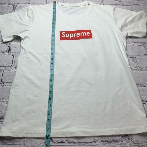 Men’s White basic T-shirt - Picture 3 of 4